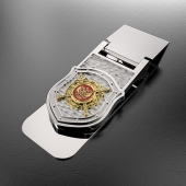 Зажим для денег МВД РОССИИ (эмблема из серебра)